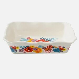 The Pioneer Woman Flea Market 12” Rectangular Baking Dish Floral Ceramic EUC